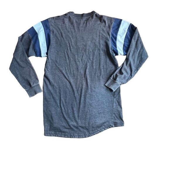 NFL Team Apparel Men's Gray Patriots Print Crew Neck long sleeved shirt Size Lar - Picture 4 of 10